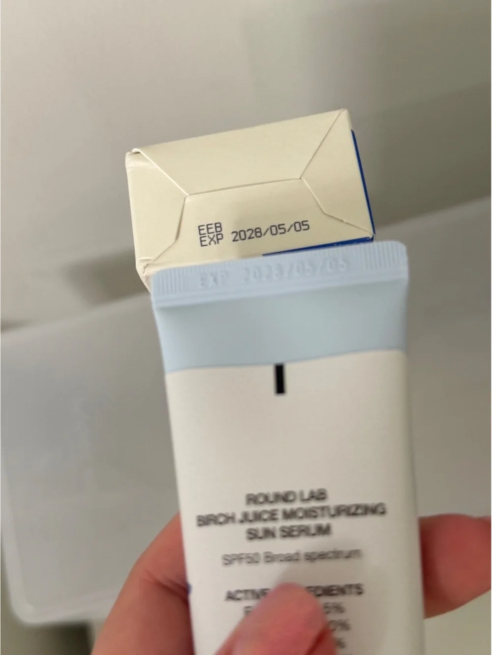 Round Lab Birch Juice Moisturizing Sun Serum SPF 50 Exp date: 05/28